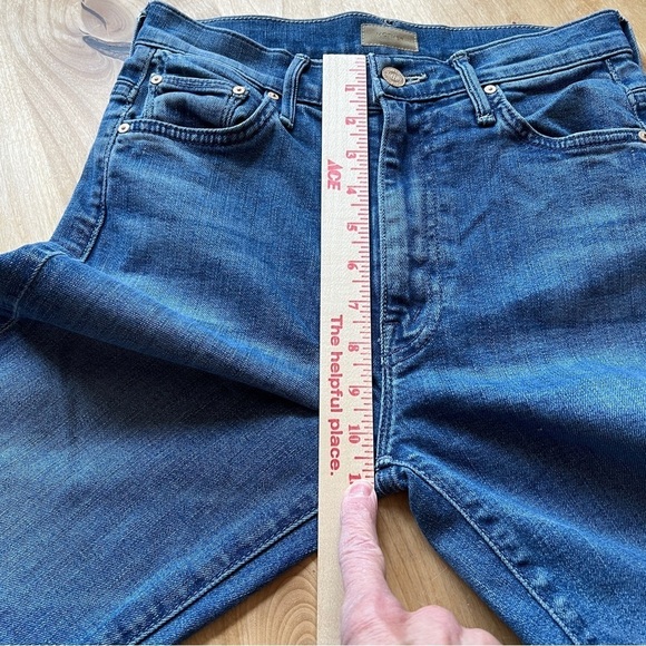 MOTHER THE SWOONER ANKLE SLICE JEANS SZ 24 I WET MY PLANTS CHERRY PICKING WASH - Picture 8 of 12